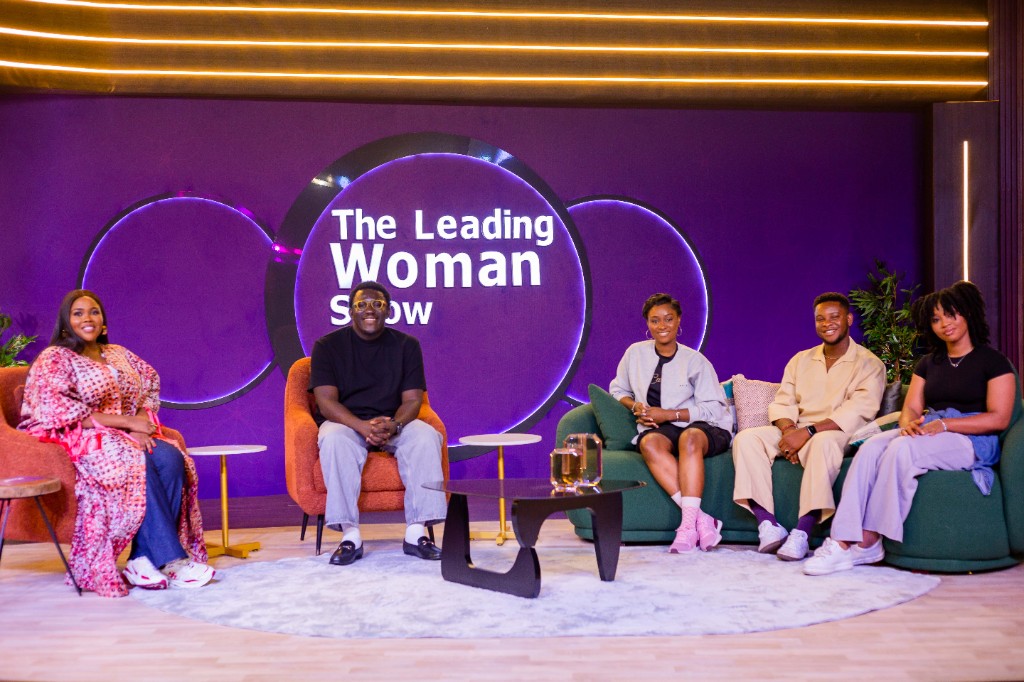Panel discussion on The Leading Woman Show set